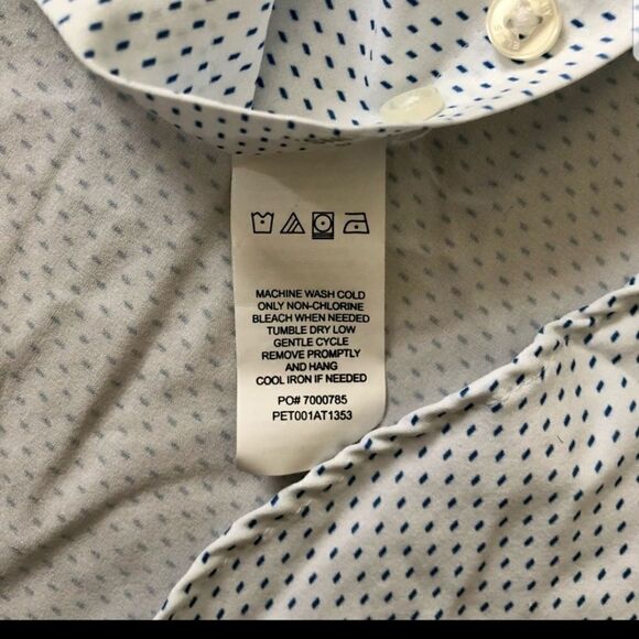 NWT Perry Ellis Portfolio Travel Luxe Dress shirt - Picture 5 of 6